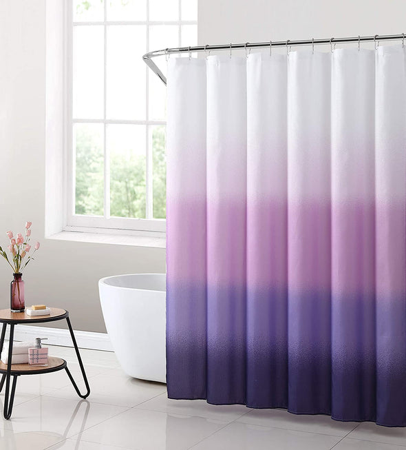 Faux Linen Fabric Shower Curtain