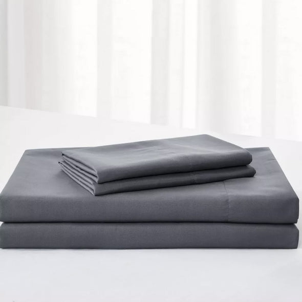 10 PC Brook Beverly Hills Queen Comforter Set Grey