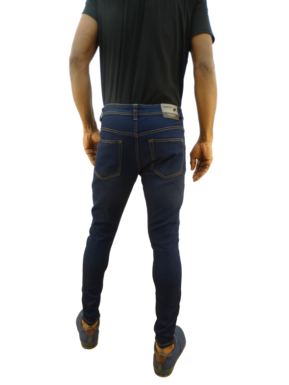 Men's Anchor Blue Skinny Jeans (Navy)