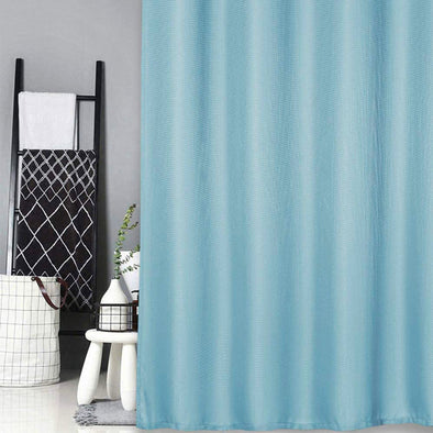 100-0484, Jennifer Fabric Shower Curtain Pale Denim