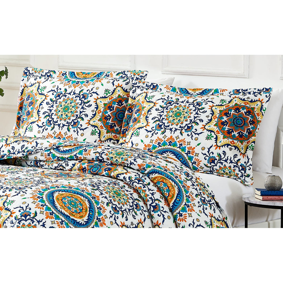 3 Pc Daffy Reversible Queen Quilt Set Maxie Department Store