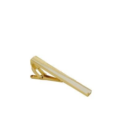 Men's Gold/White Tie Pin