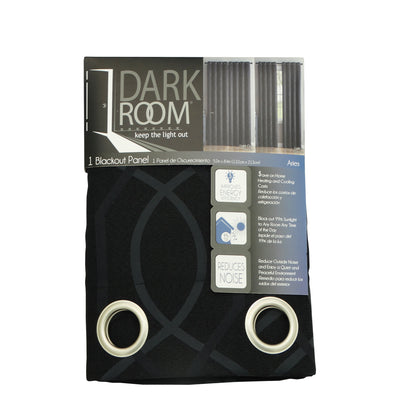 Aries Dark Room Curtain Black