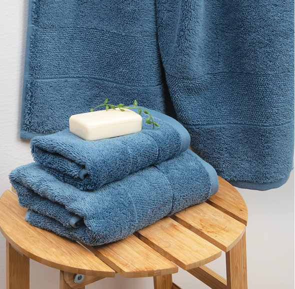 Aston Arden Bath Towel-Copen Blue