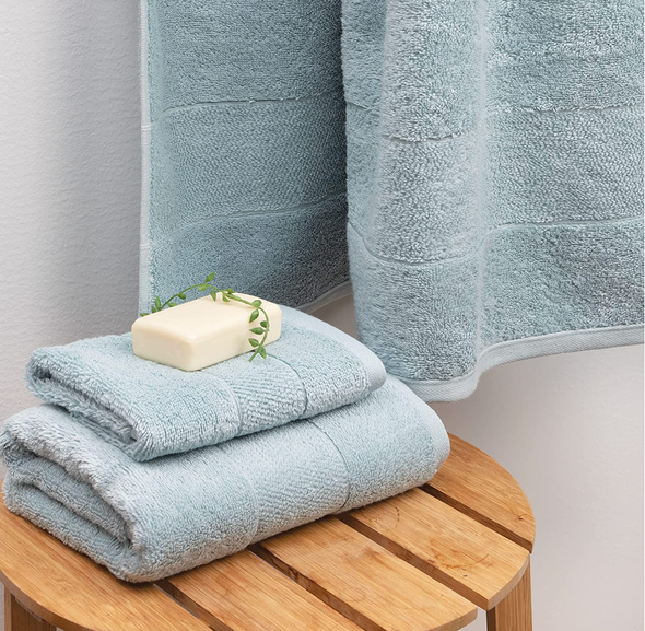 Aston Arden Bath Towel-Sterling Blue