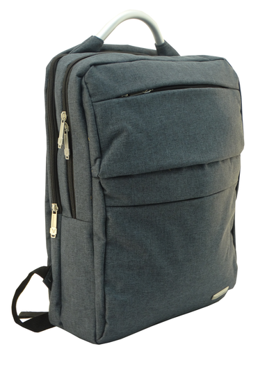 Navy Mix With Silver Handle Backpack