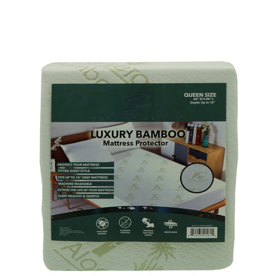 Luxury Queen Bamboo Mattress Protector