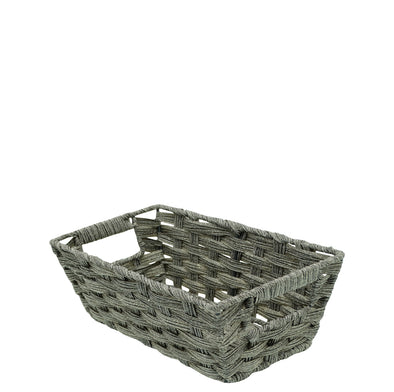 Decorative Faux Rattan Basket Small