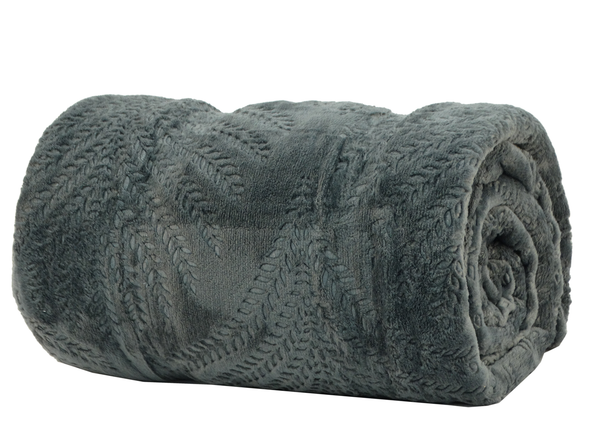 Luxurious Deluxe Plush Blanket (Super Soft & Cozy) Charcoal