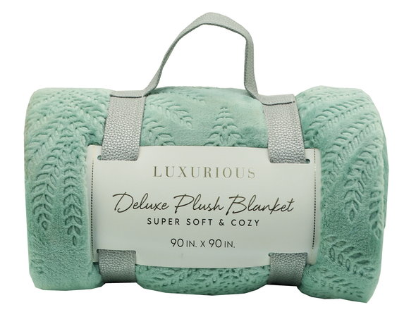 Luxurious Deluxe Plush Blanket (Super Soft & Cozy) Sky Blue