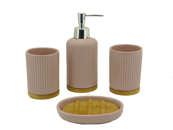 CE1630B4, Aspire 4PC Ceramic Bathroom Accessory Set