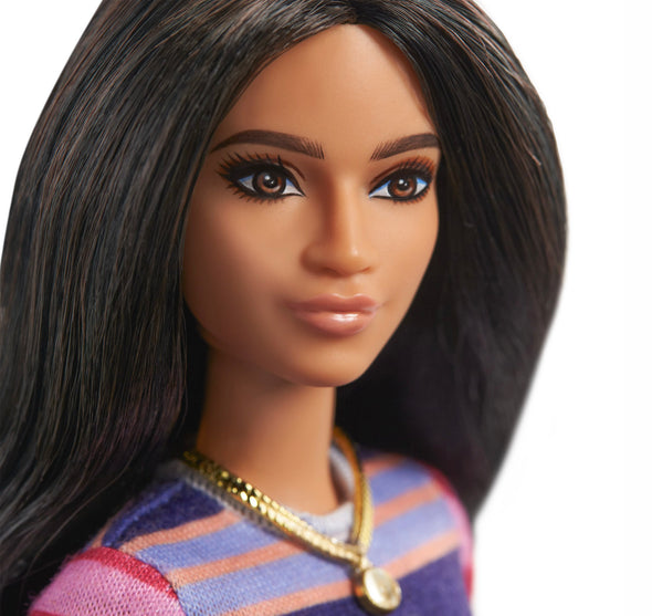 147 Barbie Doll Purple Stripe Dress