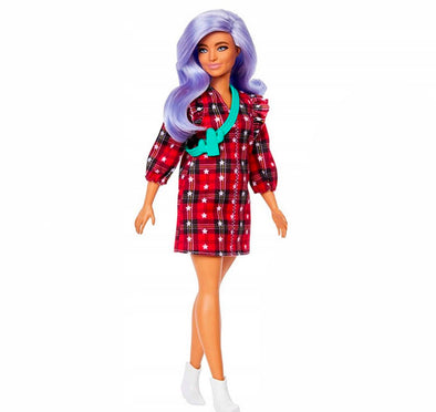 157 Barbie Doll Red Plaid Dress