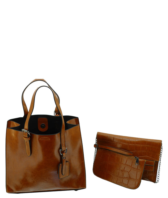 Ladies' 3 PC PU Leather Handbags