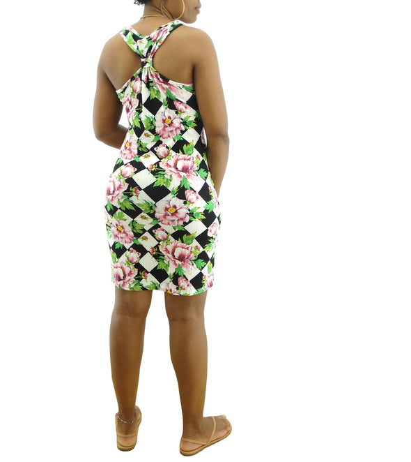 Women's Emme Jordan Short Printed Sleeveless Dress