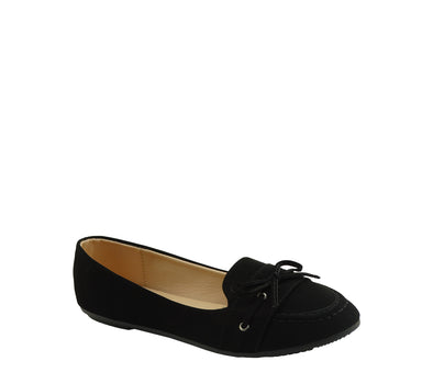 Ladies' Sabrina Slip-On Flat Shoes Black