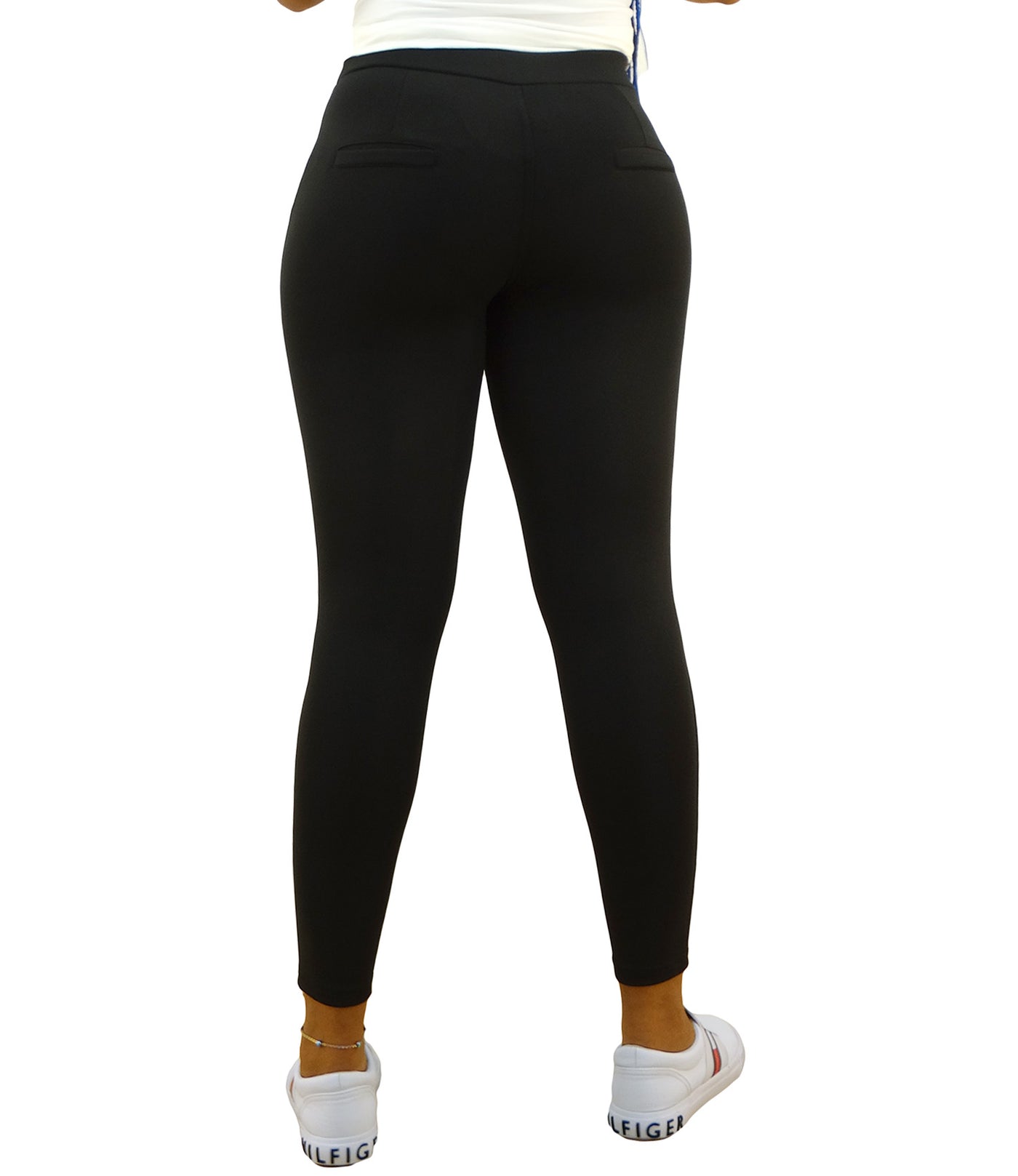 MAZE Collection Women's Leggings Pants Black Checks Size M