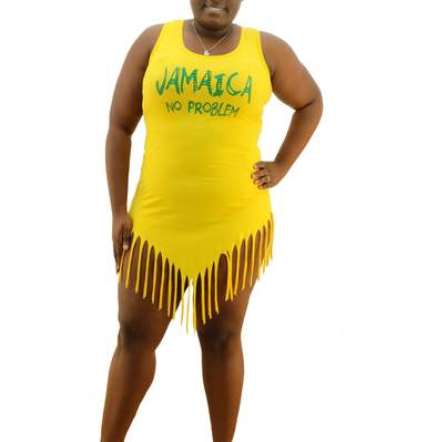 Women's Jamaica Colors Mini Sleeveless Dress