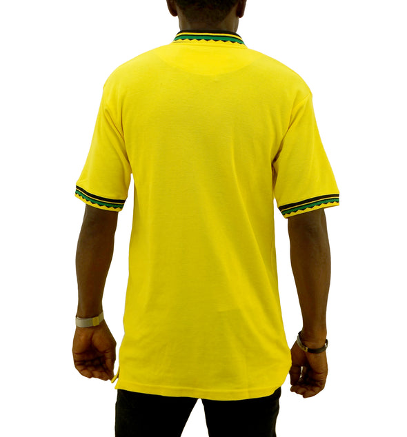 Men's Jamaica Colors Yellow Polo Shirt
