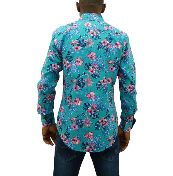 Men's L/S Floral Printed Shirt