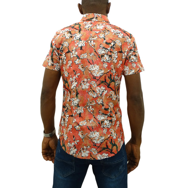 Men's S/S Floral Printed Shirt