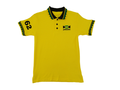 Kids Jamaica Colors #62 Yellow Polo Shirt
