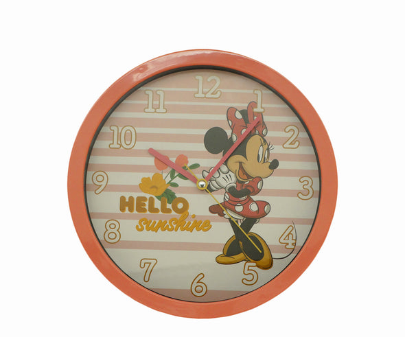 10" Round Minnie Mouse Wall Clock