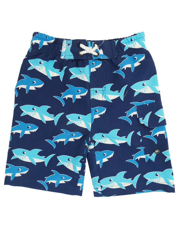 Boy's Printed Swim Shorts