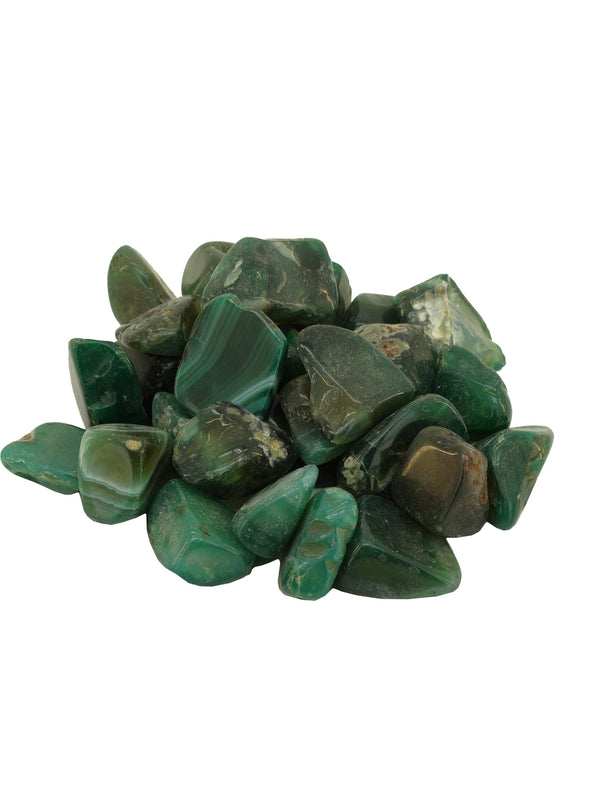 Natural Agate Green Stones